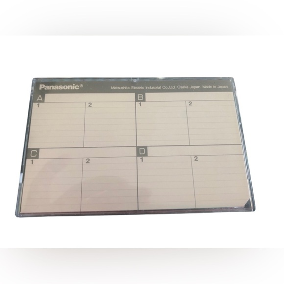 Panasonic 4 Mico~Cassette Tapes 60 Minutes Each MC-60 Open Case New - Picture 2 of 2